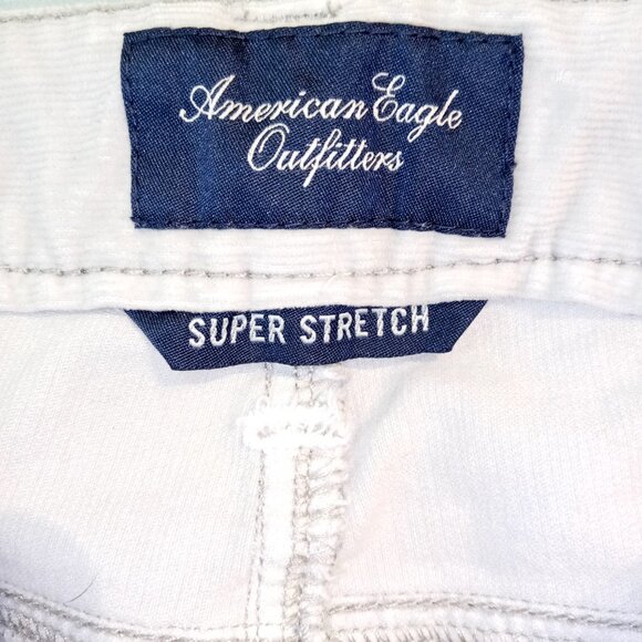 American Eagle Outfitters Pants  Women's 14  Gray  Corduroy  Skinny  Stretch GUC - Picture 5 of 10